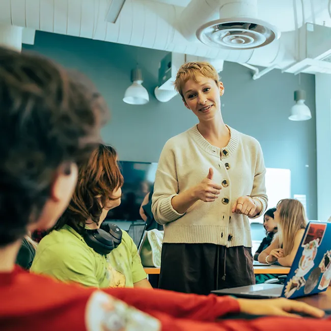 Templeton Academy students in a classroom