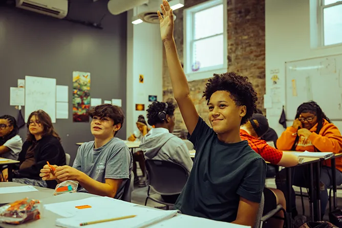 Templeton Academy students in a classroom setting